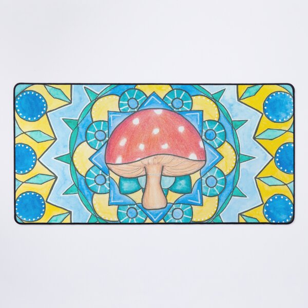 Mushroom Mandala Desk Mat