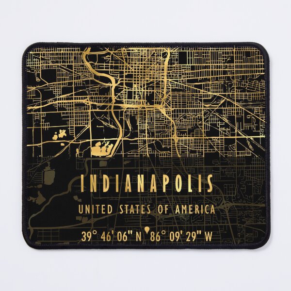 Item preview, INDIANAPOLIS MAP USA designed and sold by hatimelhag.
