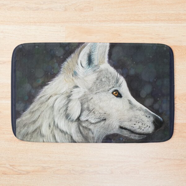 Item preview, White Wolf on Bokeh Background designed and sold by JulieSouster.