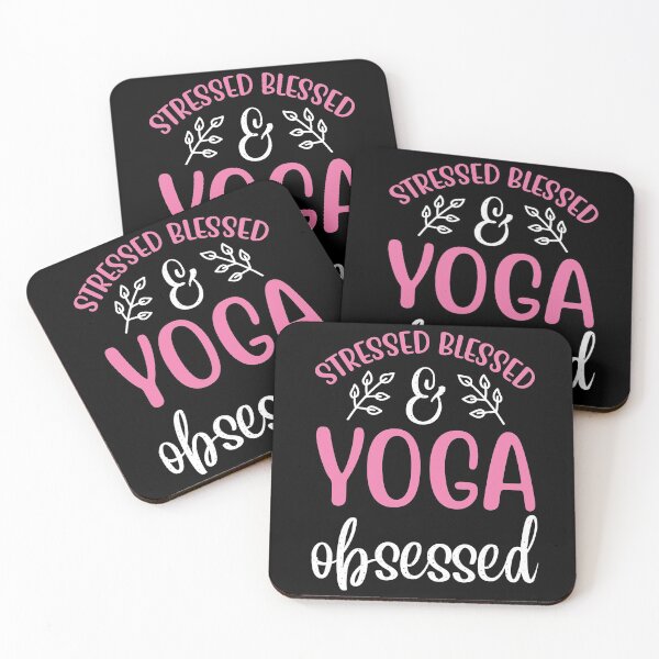 Item preview, Stressed Blessed Yoga Obsessed Yoga Quotes designed and sold by D3monic.
