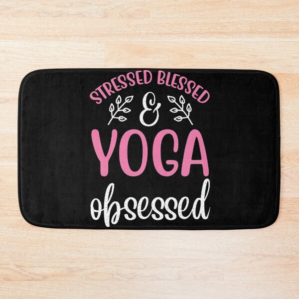 Item preview, Stressed Blessed Yoga Obsessed Yoga Quotes designed and sold by D3monic.