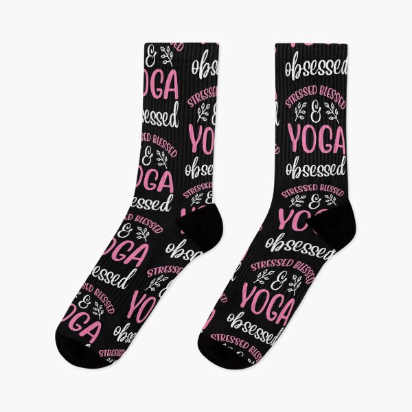 Item preview, Stressed Blessed Yoga Obsessed Yoga Quotes designed and sold by D3monic.