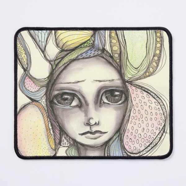 Item preview, abstract portrait designed and sold by lenaliluna.
