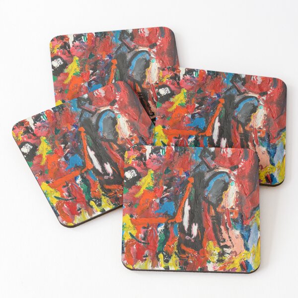 Item preview, Fiery Temper, abstract artwork designed and sold by Art With Impact – Statement Art & Apparel for Deep Thinkers.