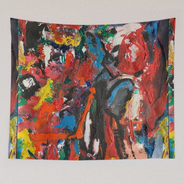 Item preview, Fiery Temper, abstract artwork designed and sold by Art With Impact – Statement Art & Apparel for Deep Thinkers.