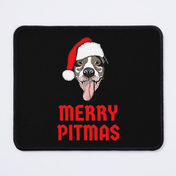 Item preview, Christmas Pitbull Merry Pitmas, Funny Pitbull Christmas designed and sold by wowart4u.