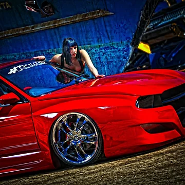 Artwork thumbnail, Custom Red Low Rider by William A McCarthy