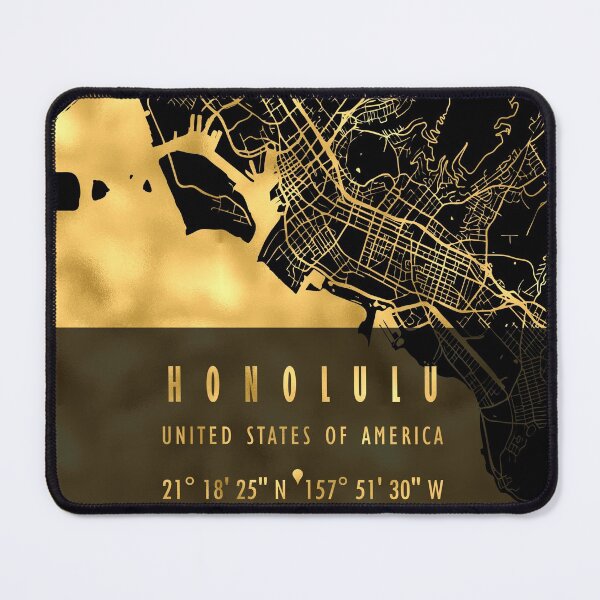 Item preview, HONOLULU MAP USA designed and sold by hatimelhag.