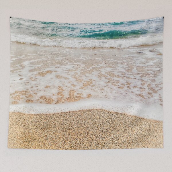 Item preview, Ocean Wave White Sea Foam Pale Beach Sand designed and sold by Beachy.