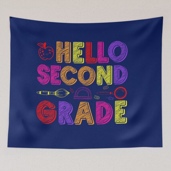Item preview, Hello Second Grade Back To School 2nd Grade Teachers Students designed and sold by TrenddyArts.