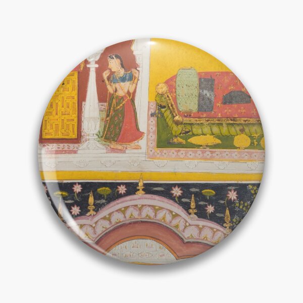 Item preview, A Royal Woman in a Pavilion designed and sold by HinduArtGallery.