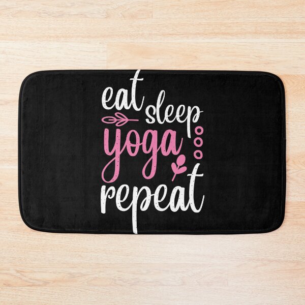 Item preview, Eat Sleep Yoga Repeat Yoga Quotes designed and sold by D3monic.