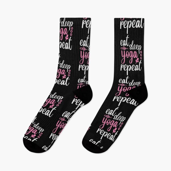 Item preview, Eat Sleep Yoga Repeat Yoga Quotes designed and sold by D3monic.