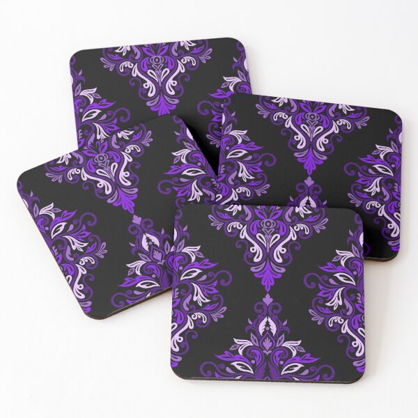 Item preview, Seamless Paisley Repeat Pattern - Purple and Black designed and sold by SemDesigns1.