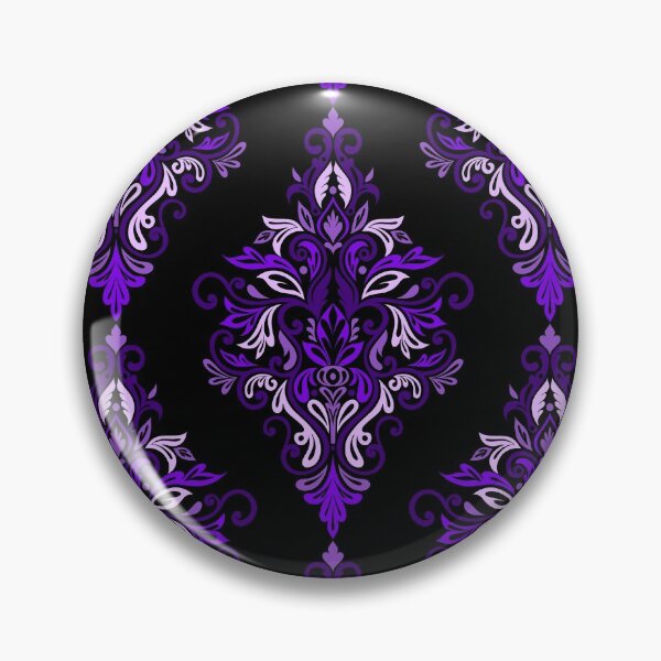 Item preview, Seamless Paisley Repeat Pattern - Purple and Black designed and sold by SemDesigns1.