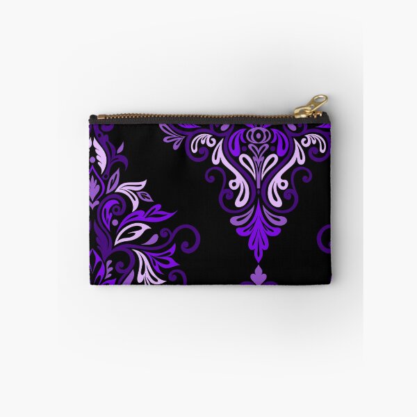 Item preview, Seamless Paisley Repeat Pattern - Purple and Black designed and sold by SemDesigns1.