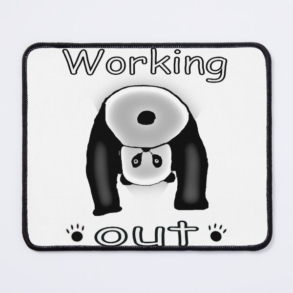 Item preview, Panda working Out designed and sold by CottagePop.
