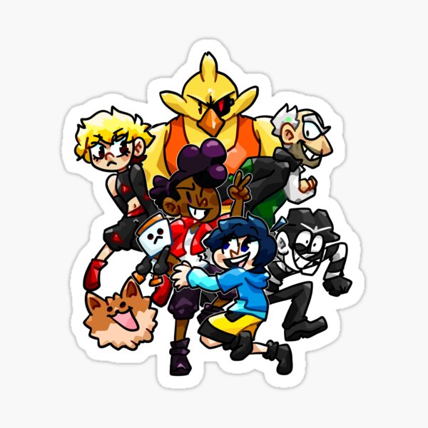 WIRD characters Sticker Sticker
