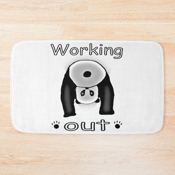 Item preview, Panda working Out designed and sold by CottagePop.