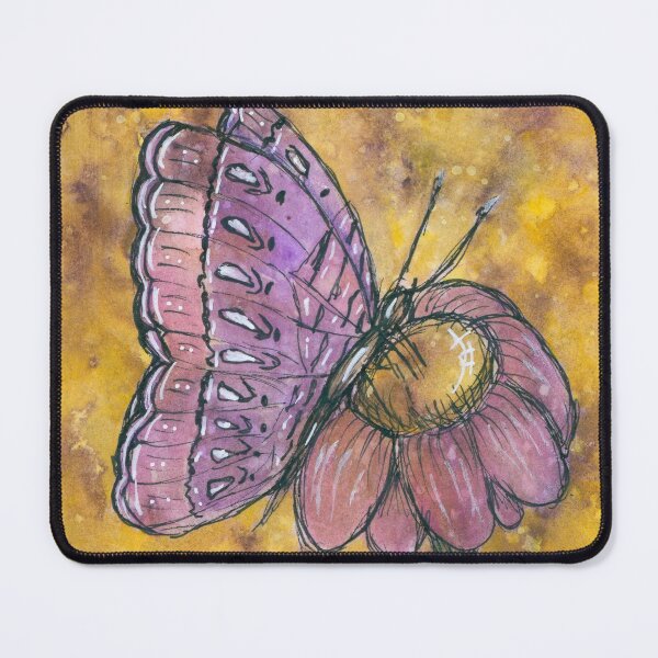Item preview, Butterfly on a flower designed and sold by lenaliluna.