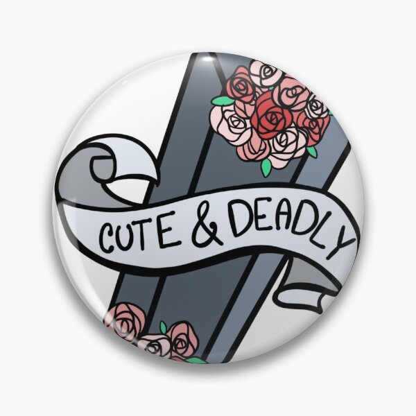 Item preview, Cute & Deadly Coffin  designed and sold by TQsPinsNThings.