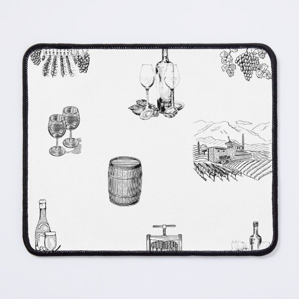 Item preview, Wine in pencil drawings designed and sold by wineandwords.