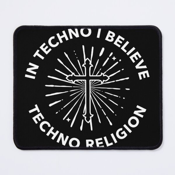 Artikelvorschau, Techno - Techno Religion - in Techno I Believe Essential T-Shirt entworfen und verkauft von hustlingshop.
