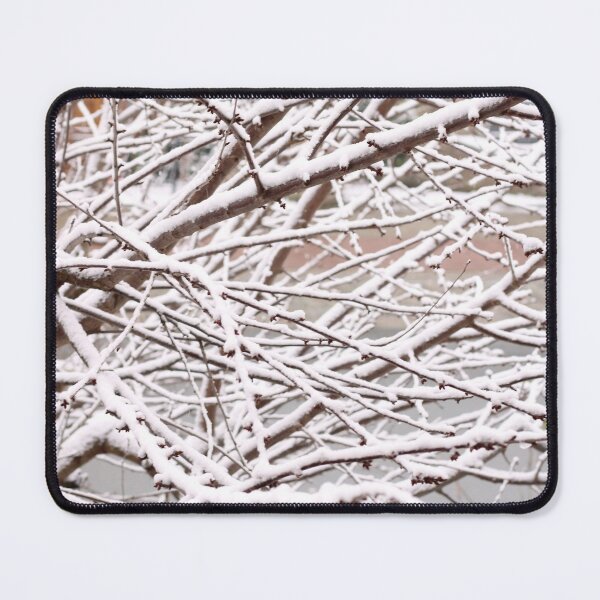 Item preview, Snow on tree branches designed and sold by wineandwords.
