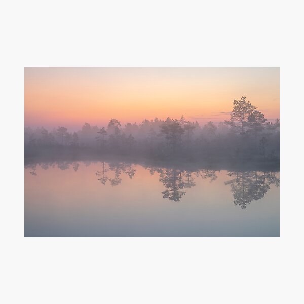 Colourful night in a bog Photographic Print