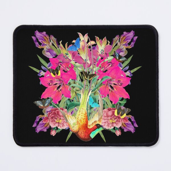 Item preview, Bird Of Paradise Beautiful Vintage Hot Pink Lily Flower Mirror Image Design designed and sold by TrulyEpoque.