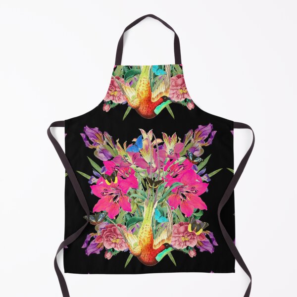 Item preview, Bird Of Paradise Beautiful Vintage Hot Pink Lily Flower Mirror Image Design designed and sold by TrulyEpoque.