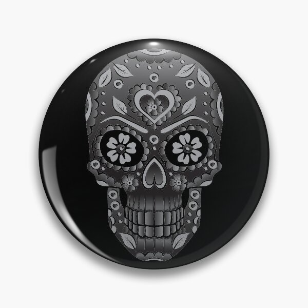 Item preview, Goth Sugar Skull Calavera designed and sold by SpreadForSatan.