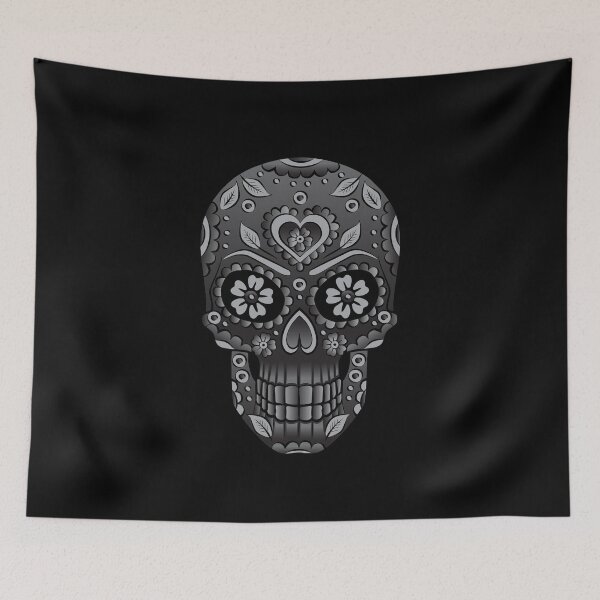 Item preview, Goth Sugar Skull Calavera designed and sold by SpreadForSatan.