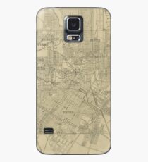 Vintage Map of Downtown Houston (1913) Case/Skin for Samsung Galaxy