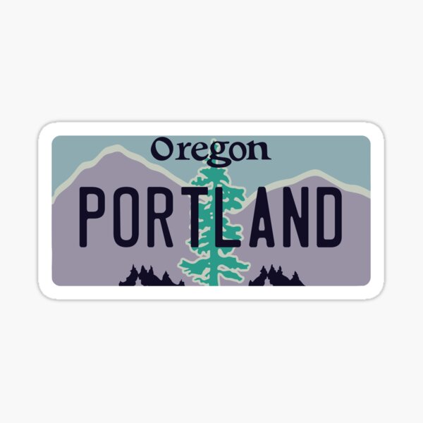 Item preview, Portland, Oregon License Plate designed and sold by Avery Brown Design.