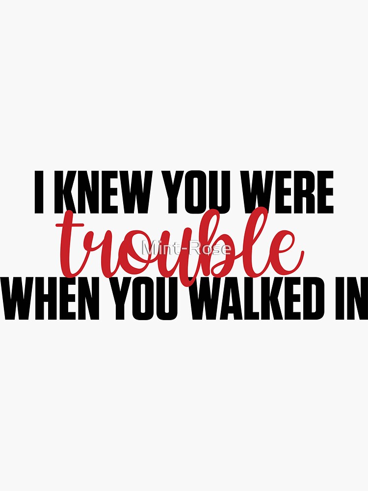 Significado de I Knew You Were Trouble (Intro) por Taylor Swift