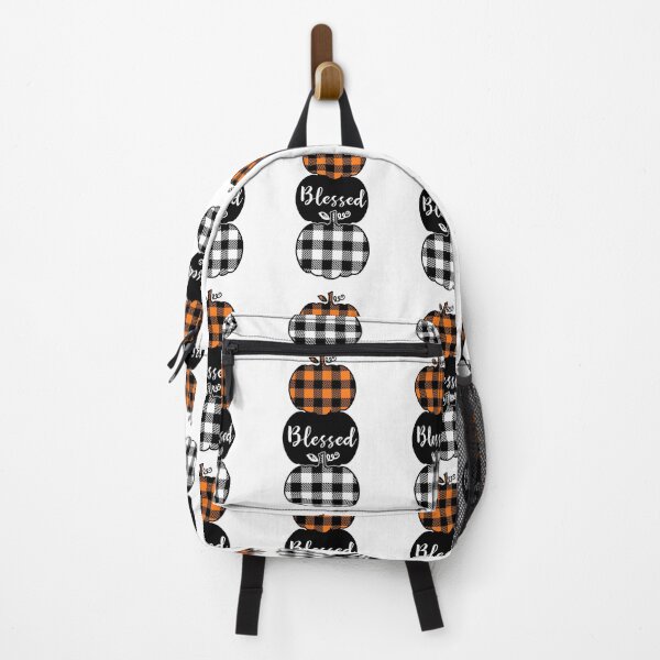 Item preview, “Blessed” Stacked Plaid Pumpkins- Fall designed and sold by Designs Of all kinds.
