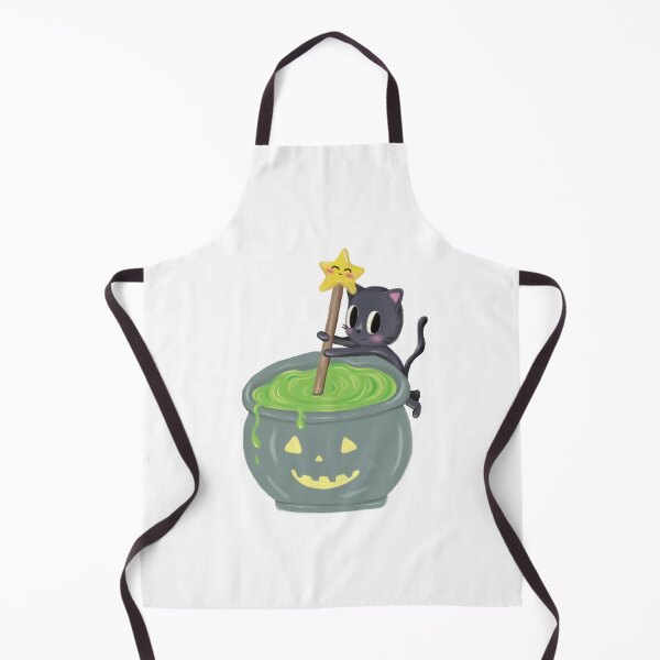 Item preview, Cute Halloween Witch Cat designed and sold by Missing In Art.