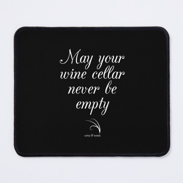 Item preview, Wine wish - may your wine cellar never be empty B designed and sold by wineandwords.