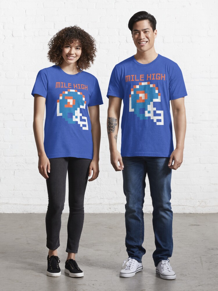 Broncos - Mile High 8 Bit Essential T-Shirt for Sale by