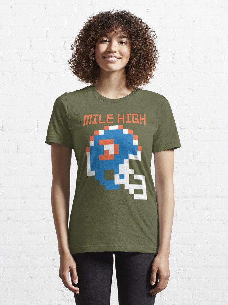 Broncos-Mile High 8 Bit Hoodies Long Sleeve Broncos 8 Bit Mile