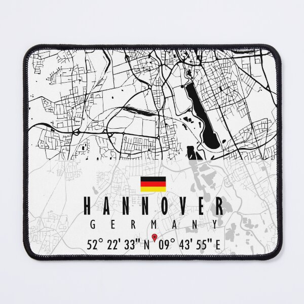 Item preview, HANNOVER MAP GERMANY designed and sold by hatimelhag.