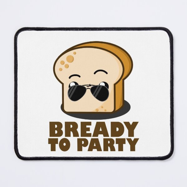 Item preview, Cute Cartoon Bread || Bready to Party || Toast designed and sold by cookingwithten.