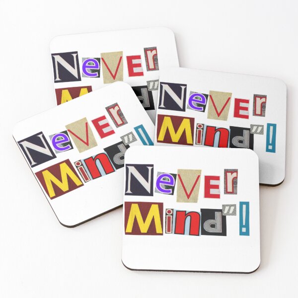 Item preview, Never mind! Cool word design with random alphabet  designed and sold by Djellal.