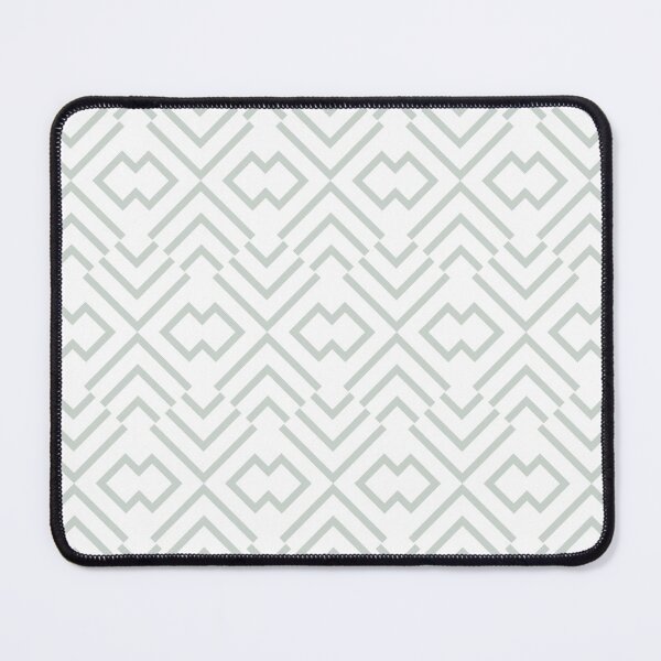 Item preview, Mint Green and White Art Deco Shape Pattern Color Coordinates w/Behr 2022 Color of the Year Breezeway MQ3-21 - Colour - Hue designed and sold by ColorOfTheYears.