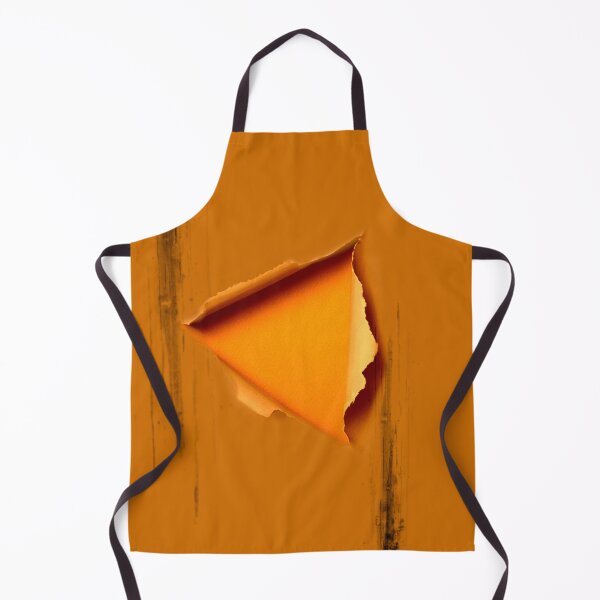 Item preview, Torn Orange Paper Modern Art with Scratches designed and sold by KALEIDOSCOPE UK.