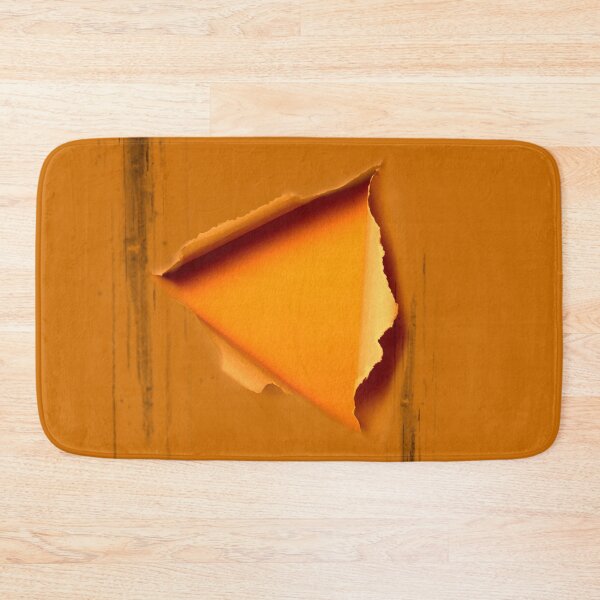 Item preview, Torn Orange Paper Modern Art with Scratches designed and sold by KALEIDOSCOPE UK.