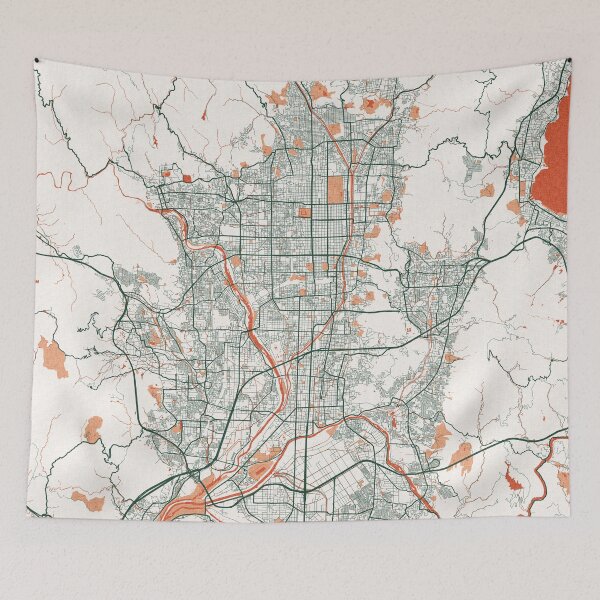 Item preview, Kyoto City Map of Honshu, Japan - Bohemian designed and sold by deMAP.