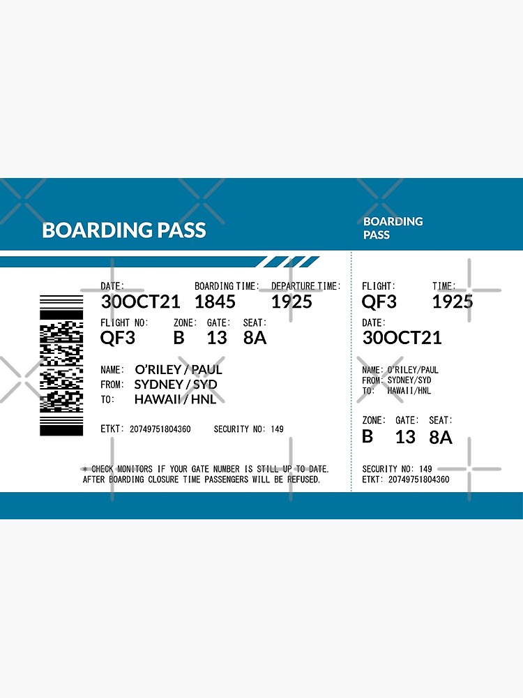 Boarding Pass Pouch (POR) by twgcrazy