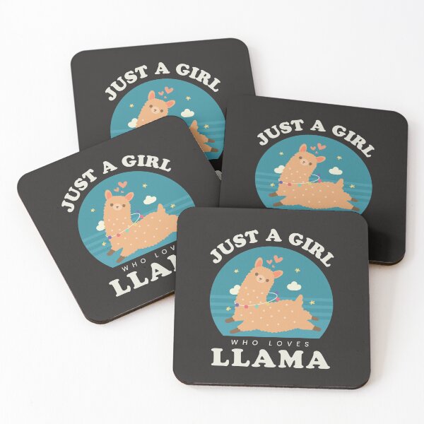 Item preview, Just a girl who loves llama Green designed and sold by Freewind-Studio.